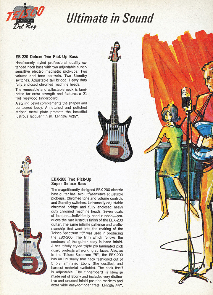 value of teisco del rey guitar